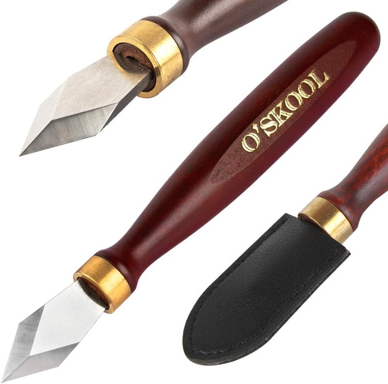 O'SKOOL Marking Knife High Speed Steel Blade Beechwood Handle - Precision and Durability for Professional Woodworkers, MAM016 - Image 1